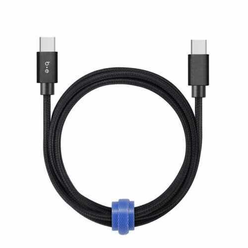 Usb C to Usb C 4ft Cable ( Braided Black)