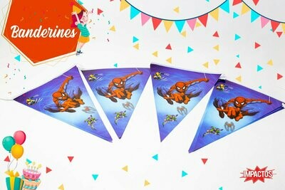 Banderines con Diseño( 10 unds)