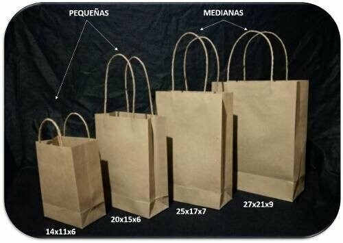 Bolsa de Papel Craft Peq 20X15X6 (UND)