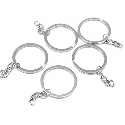 Argolla Plana Para Llavero 30mm (8 Unds), Cantidad: Bolsa de 10 Argollas
