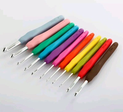 Aguja de Crotchet con Mango de Silicona