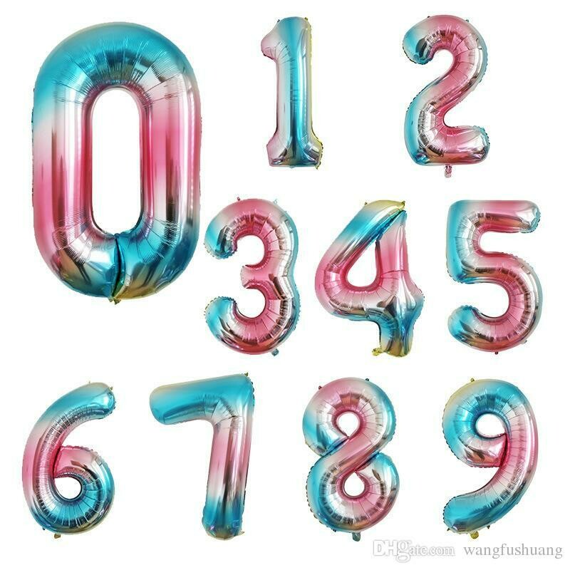 Numero Inflable 40&quot; Multicolor (Und), Seleccione el Numero: #1 Multicolor
