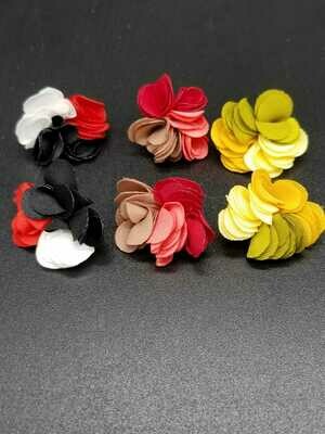 Flor de Tela Rosita(3 pares)