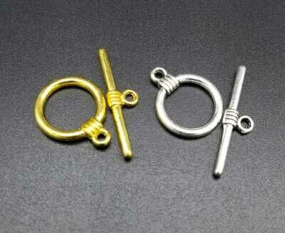 Broche Liso 2 Piezas (4 Und)