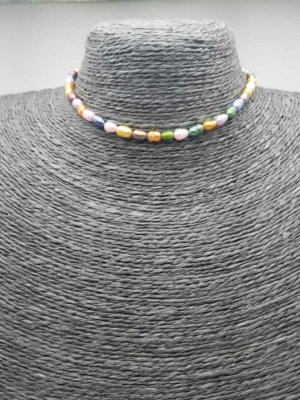 Perla de Rio Multicolor 5MM(Collar)