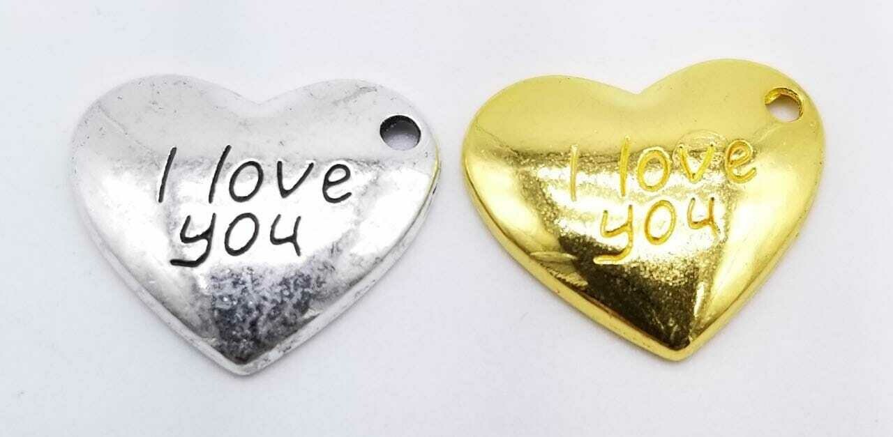 Dije Corazón I LOVE YOU (6 Unds)