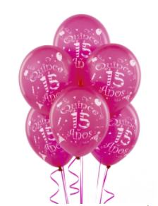 Globo 15 Años(10 Unds)