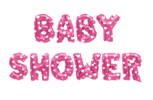 Letras Metálicas Baby Shower (Und)