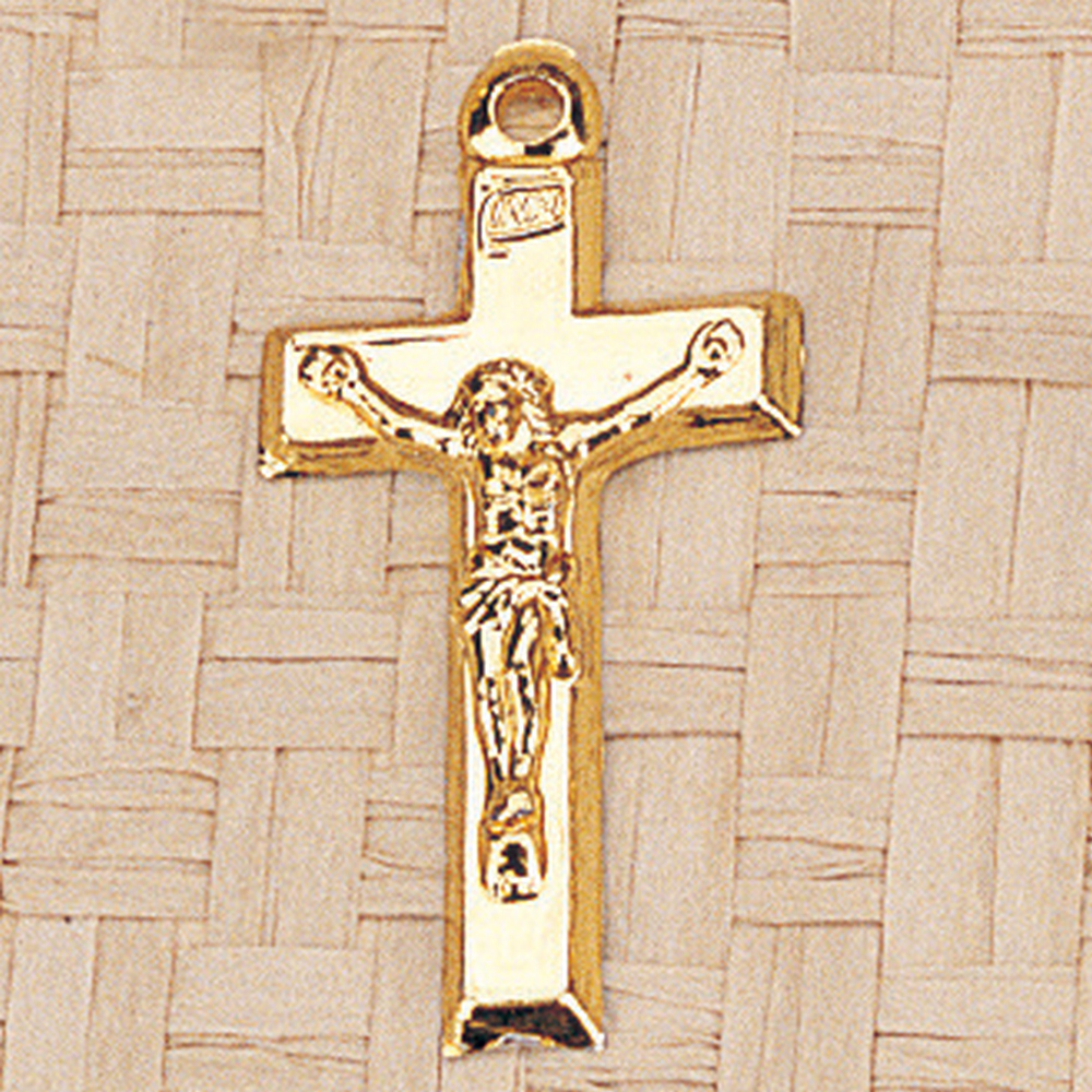 Cruz Plástica con Jesús 4cm (Docena)