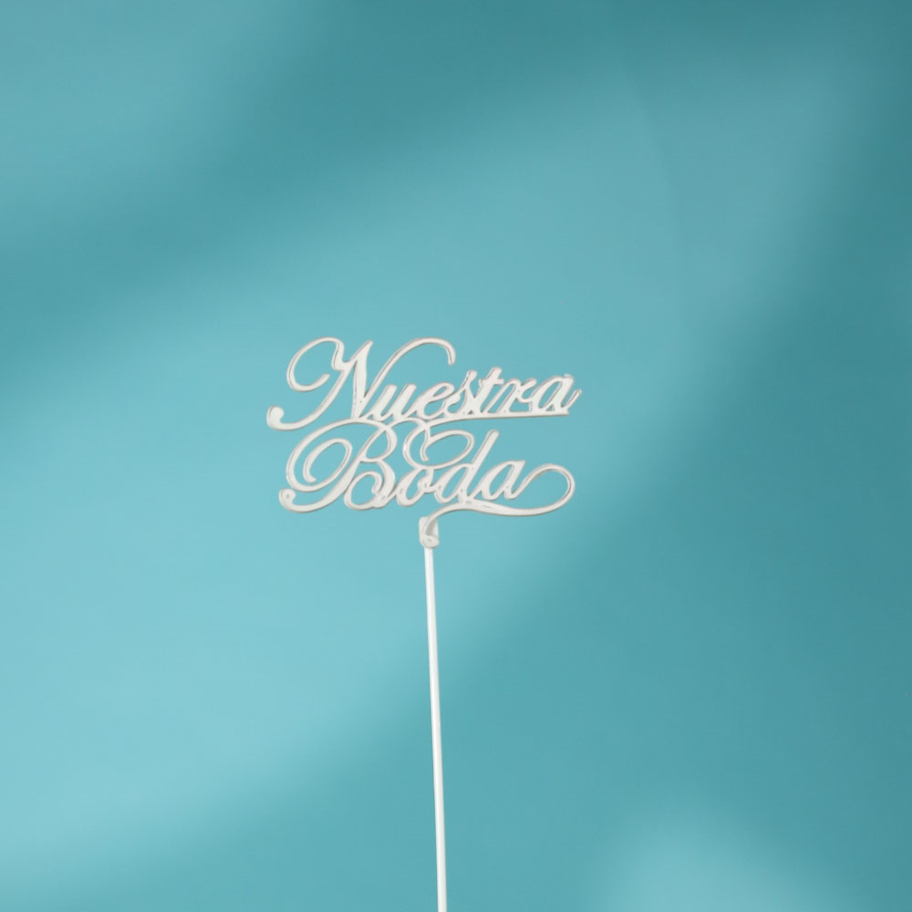 Pin Nuestra Boda 4.5&quot; (Und)