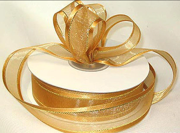Cinta Organza de Alambre 1 1/2&quot; (YRD)