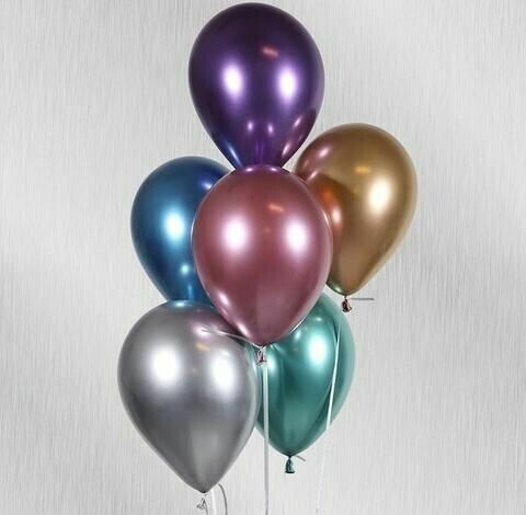 Globo Cromado Redondo (50 Und)