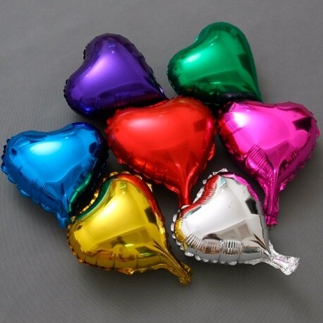 Globo Metálico Corazón (Und)