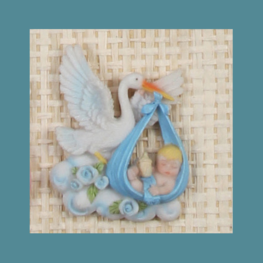 Bebe Con Cigüeña 3&quot; (12pc/Paq)