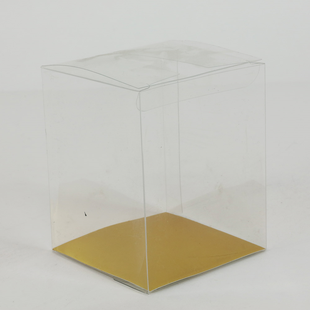 Cajita Cartón 3X3X3.75&quot; Transparente (12 Und)