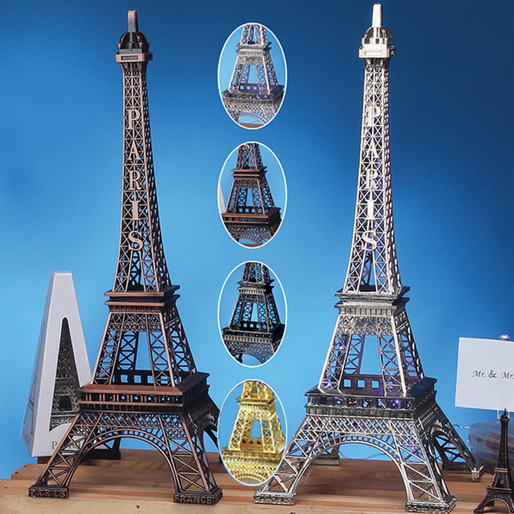 Torre Eiffel 15&quot; Metal Dorada (Und)