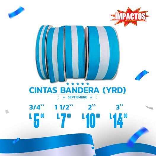 Cinta  Bandera Nacional 1-1/2 (Yrd)