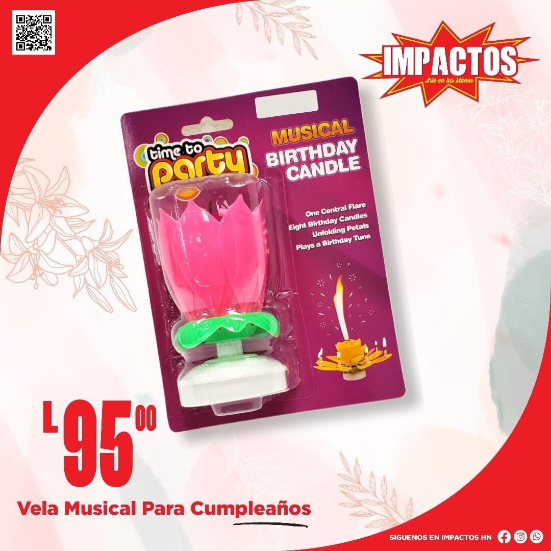 Vela Musical Para Cumpleaños (Und)
