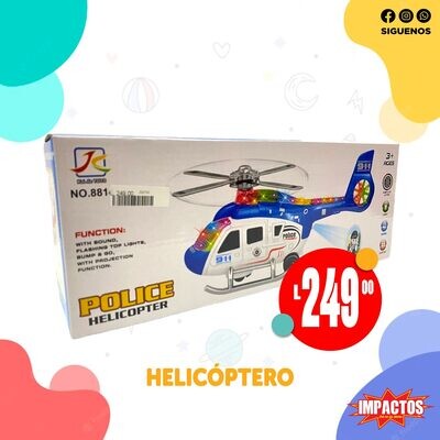 Helicóptero Luz Y Sonido (Und)