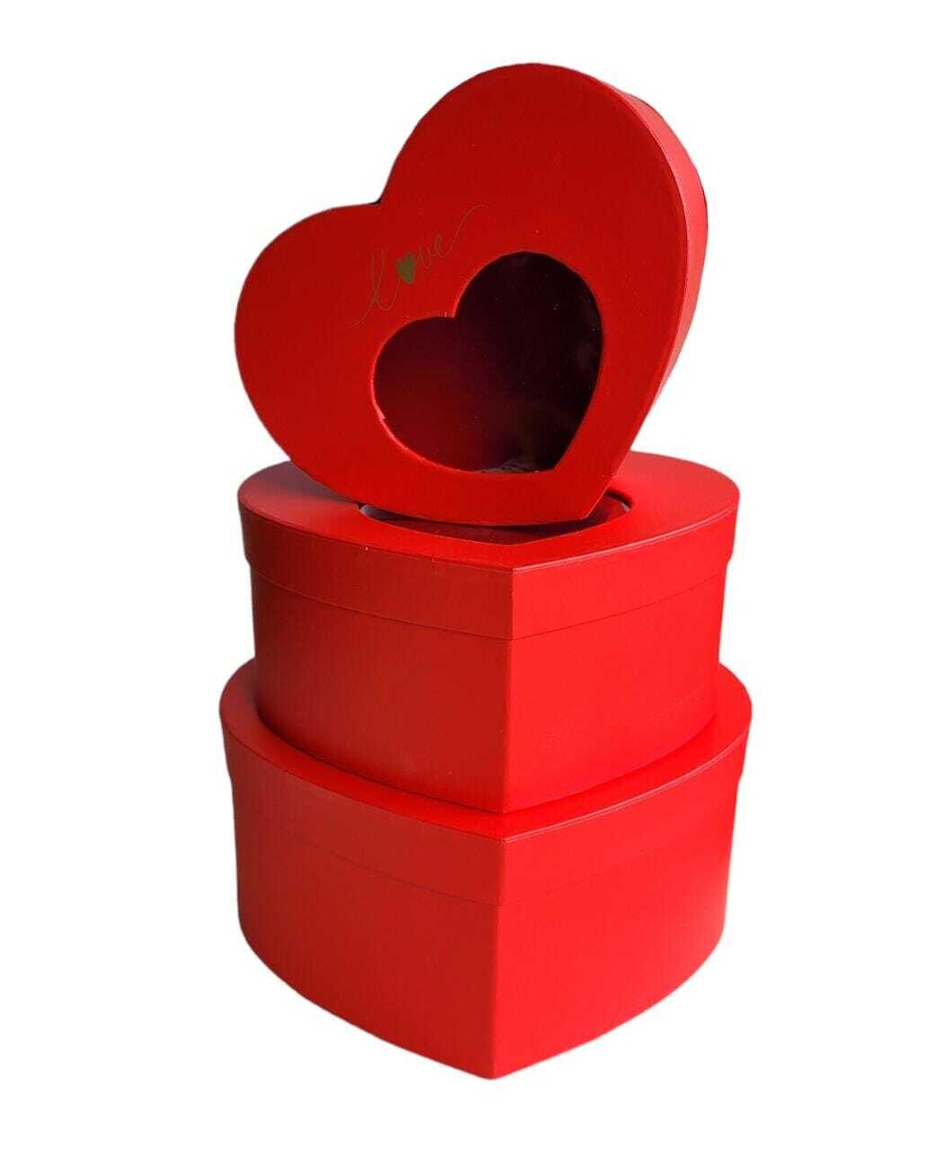 Caja De Regalo Corazon X3Set