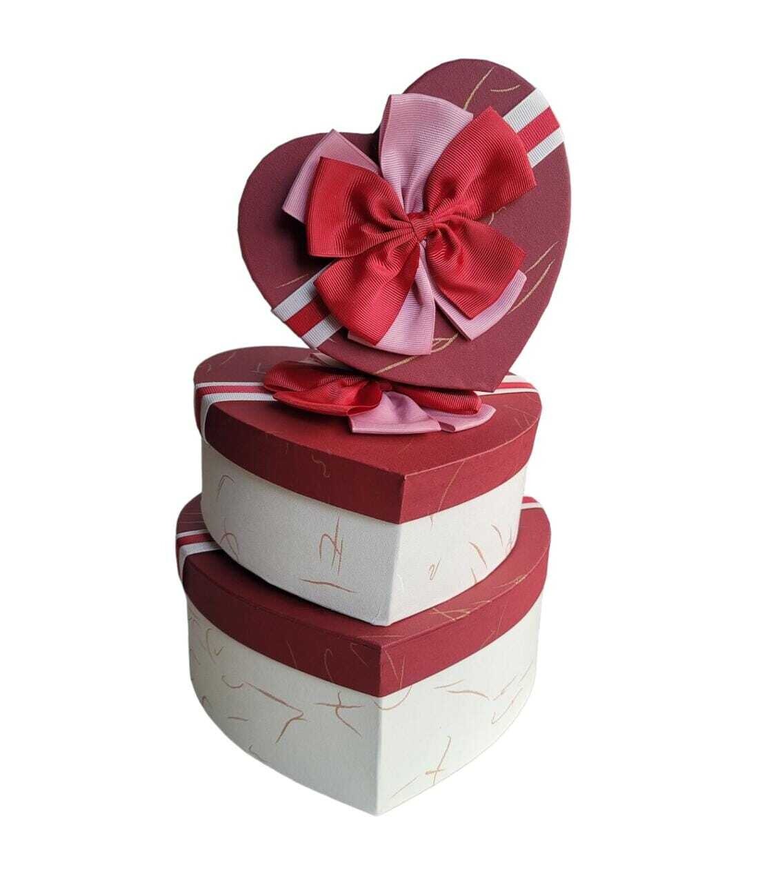 Caja De Regalo Corazón SET 3 Und