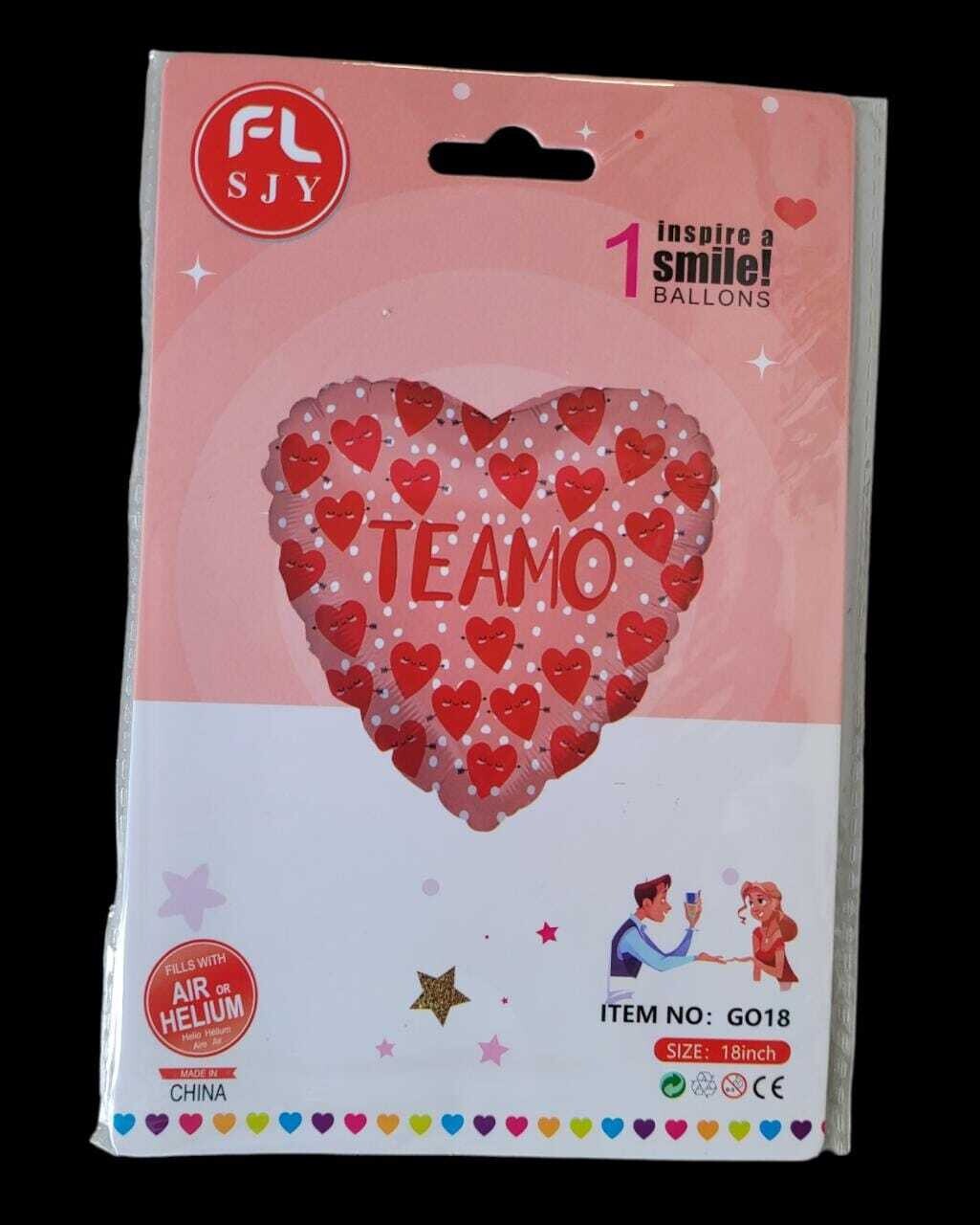 Globo Te Amo Con Corazón (Und)