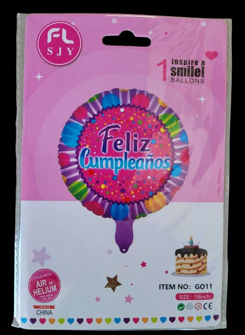 Globo Feliz Cumpleaños (Und)