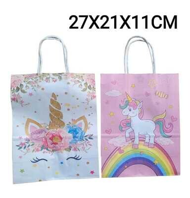Bolsa De Papel Unicornio (Und)