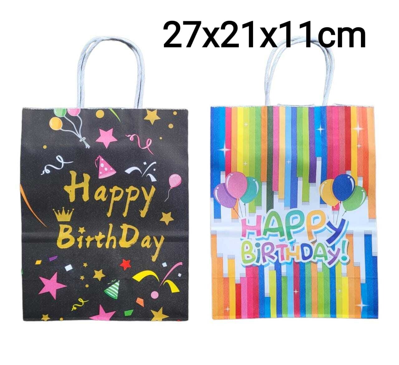 Bolsa De Papel Happy Birthday (Und)