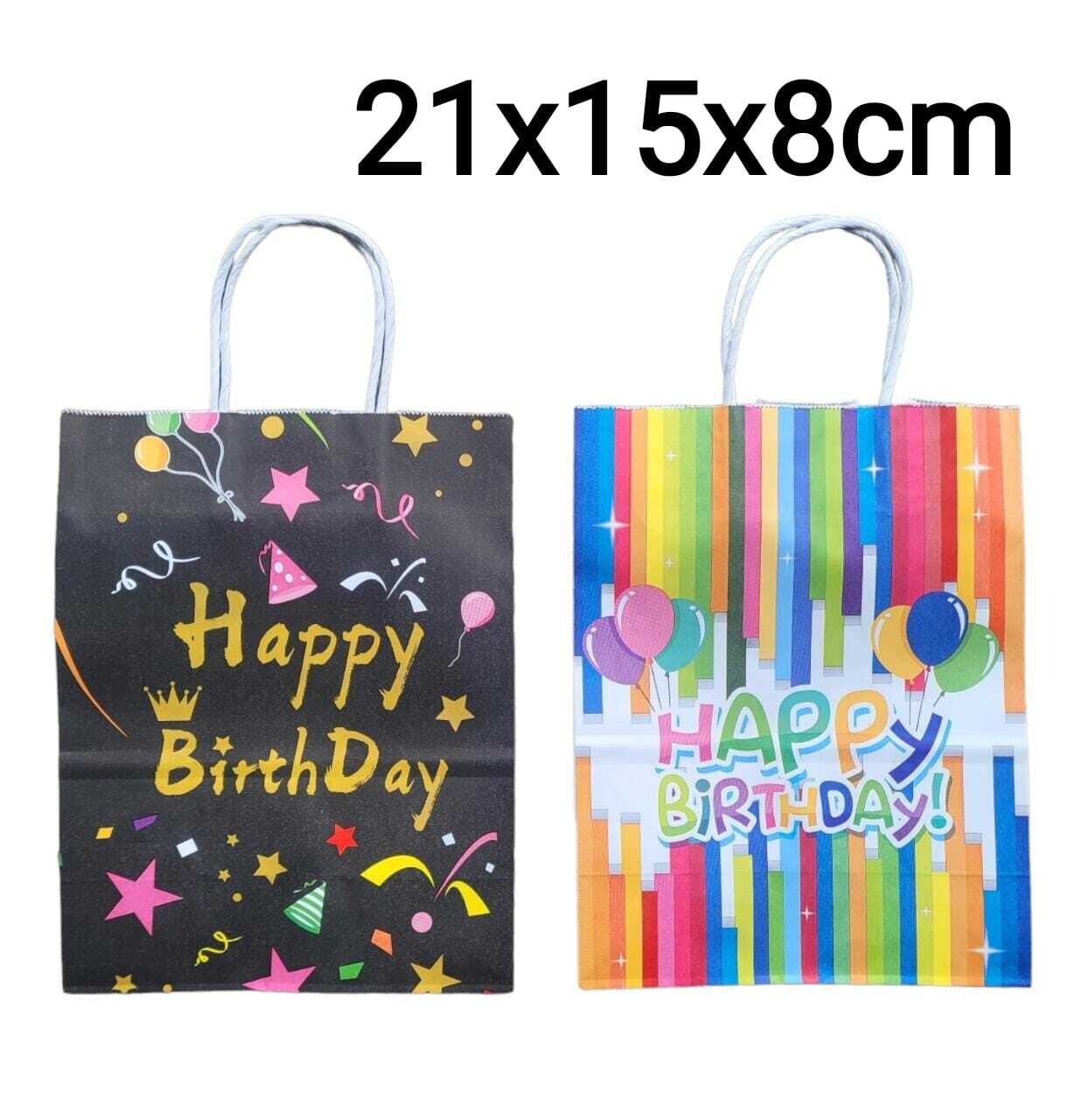 Bolsa De Papel Happy Birthday (Und)