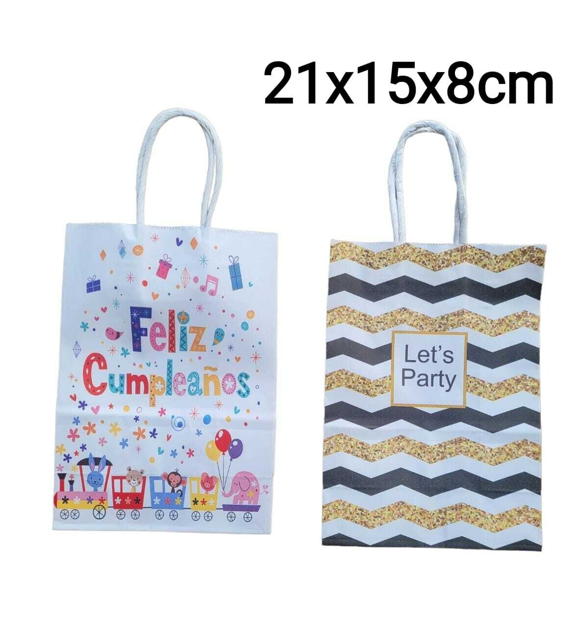 Bolsa De Papel 21x15x8Cm (Und)