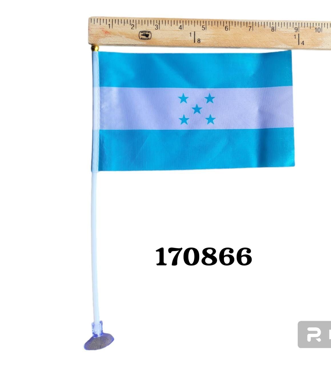 Bandera Nacional Turqueza 14X21Cm (Und)