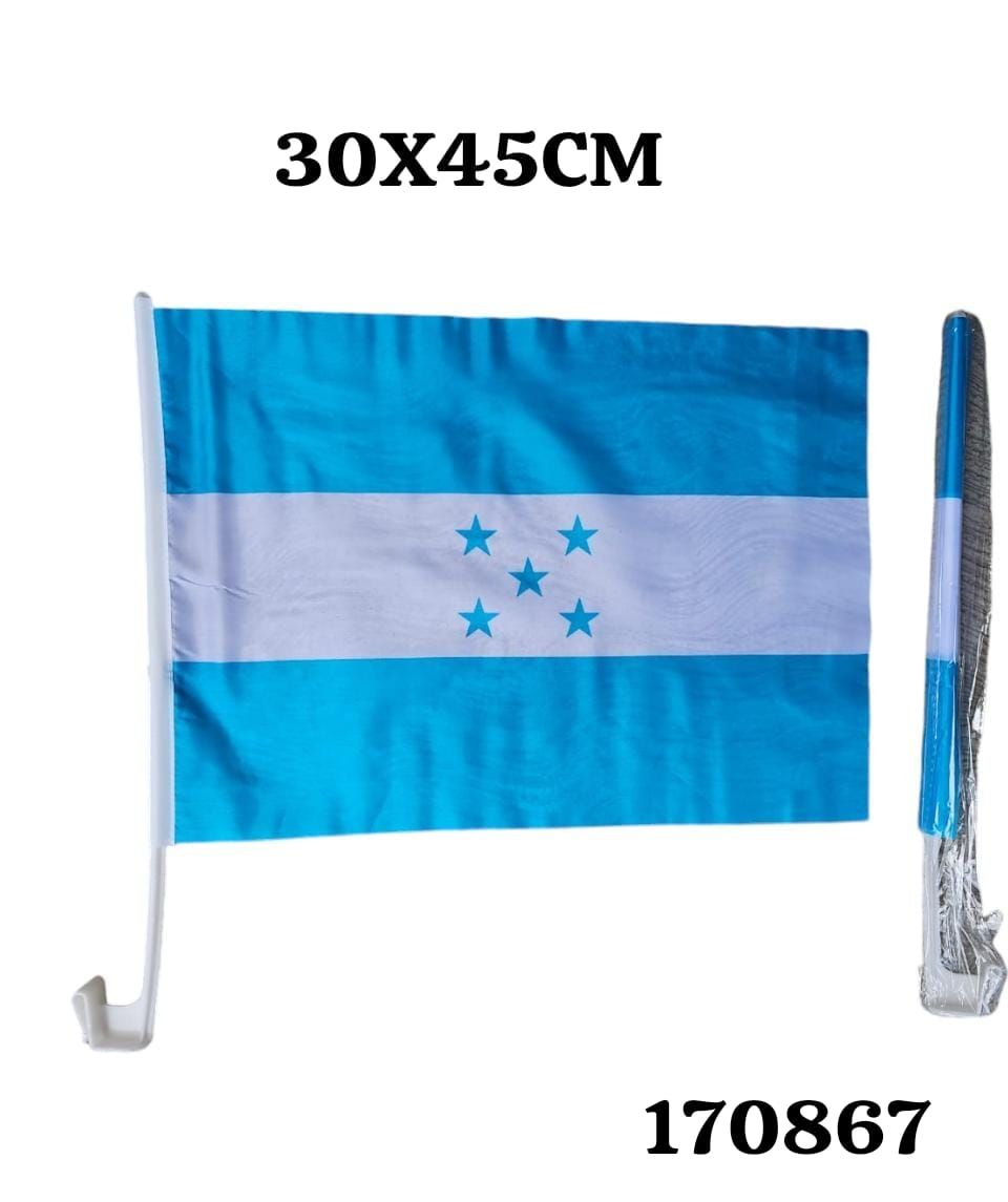 Bandera Nacional Turqueza 30X45cm (Und)