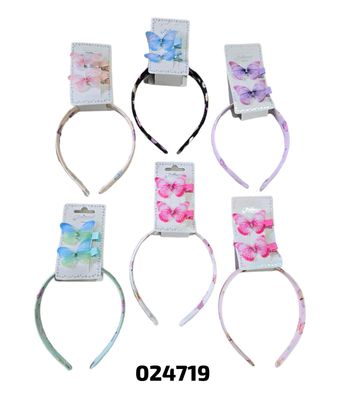 Diadema Con Gancho Mariposa (Und)