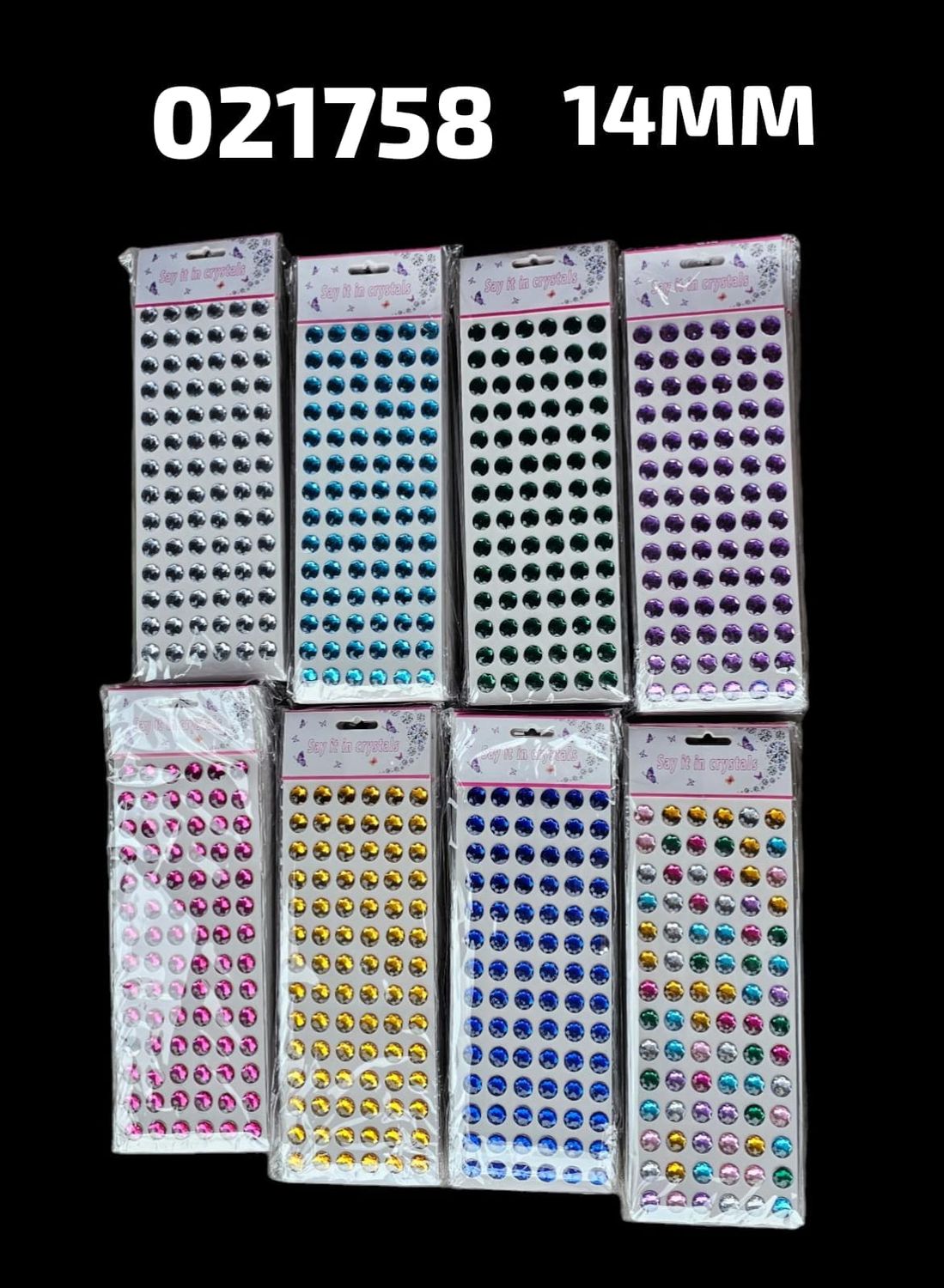 Stickers De Piedra 14mm (Paq)