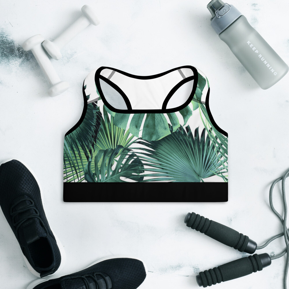 Tropical Padded Sports Bra