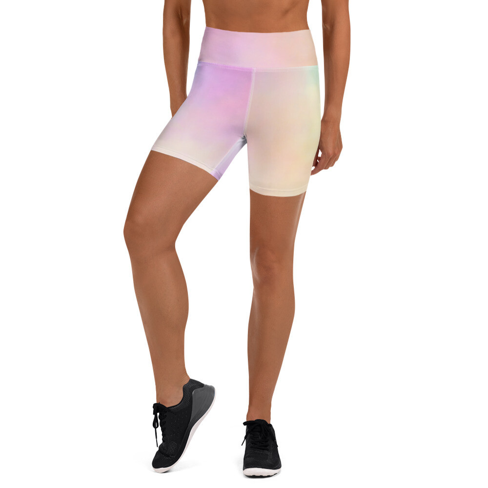 Cotton Candy Yoga Shorts