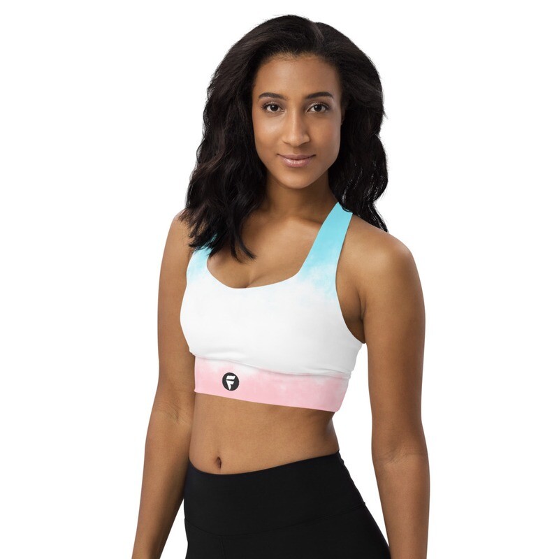 Rainbow Longline sports bra