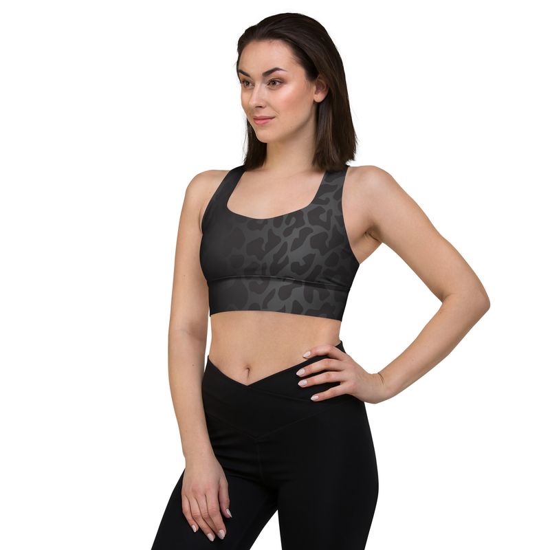 Leopard Longline Sports Bra