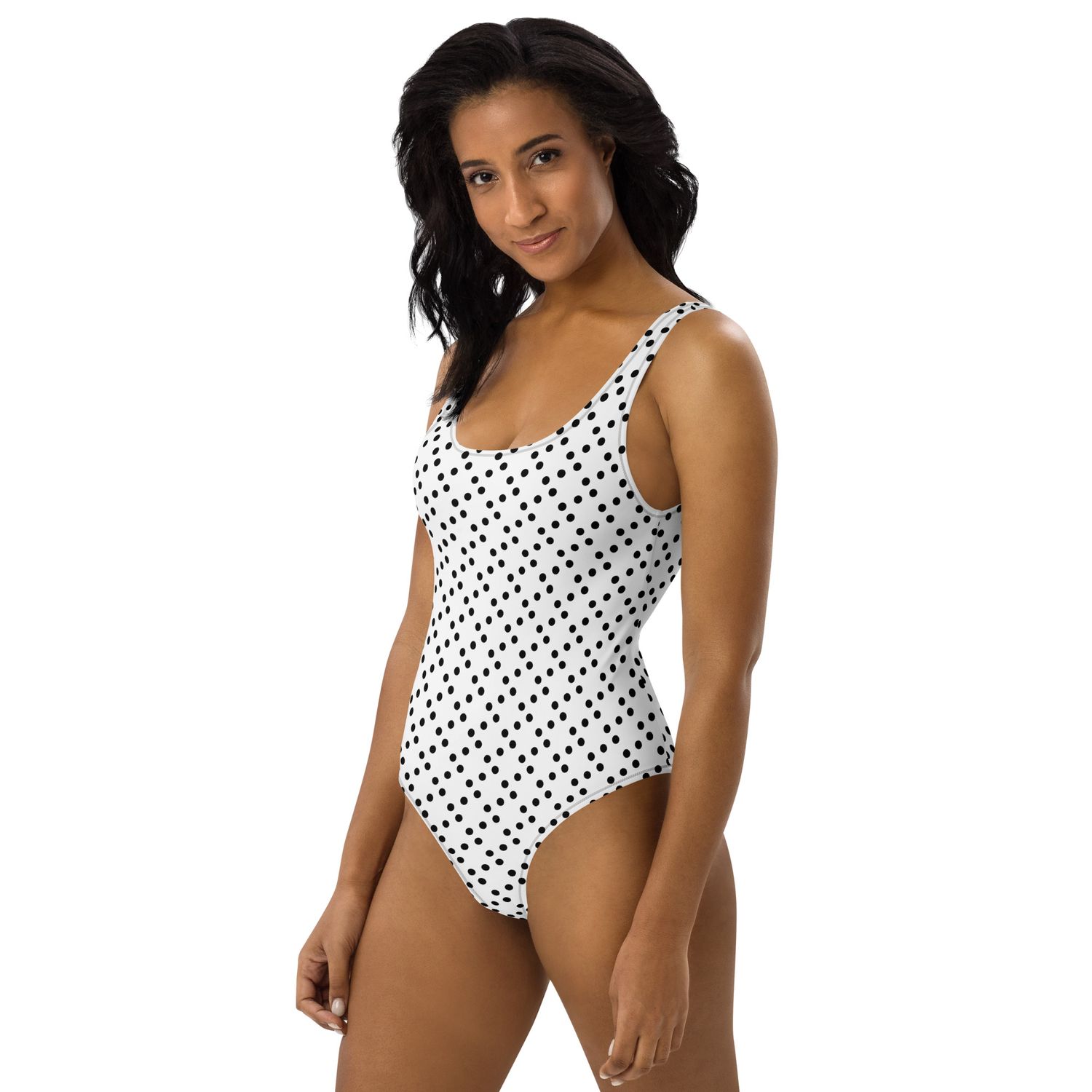 Polka One-Piece Swimsuit