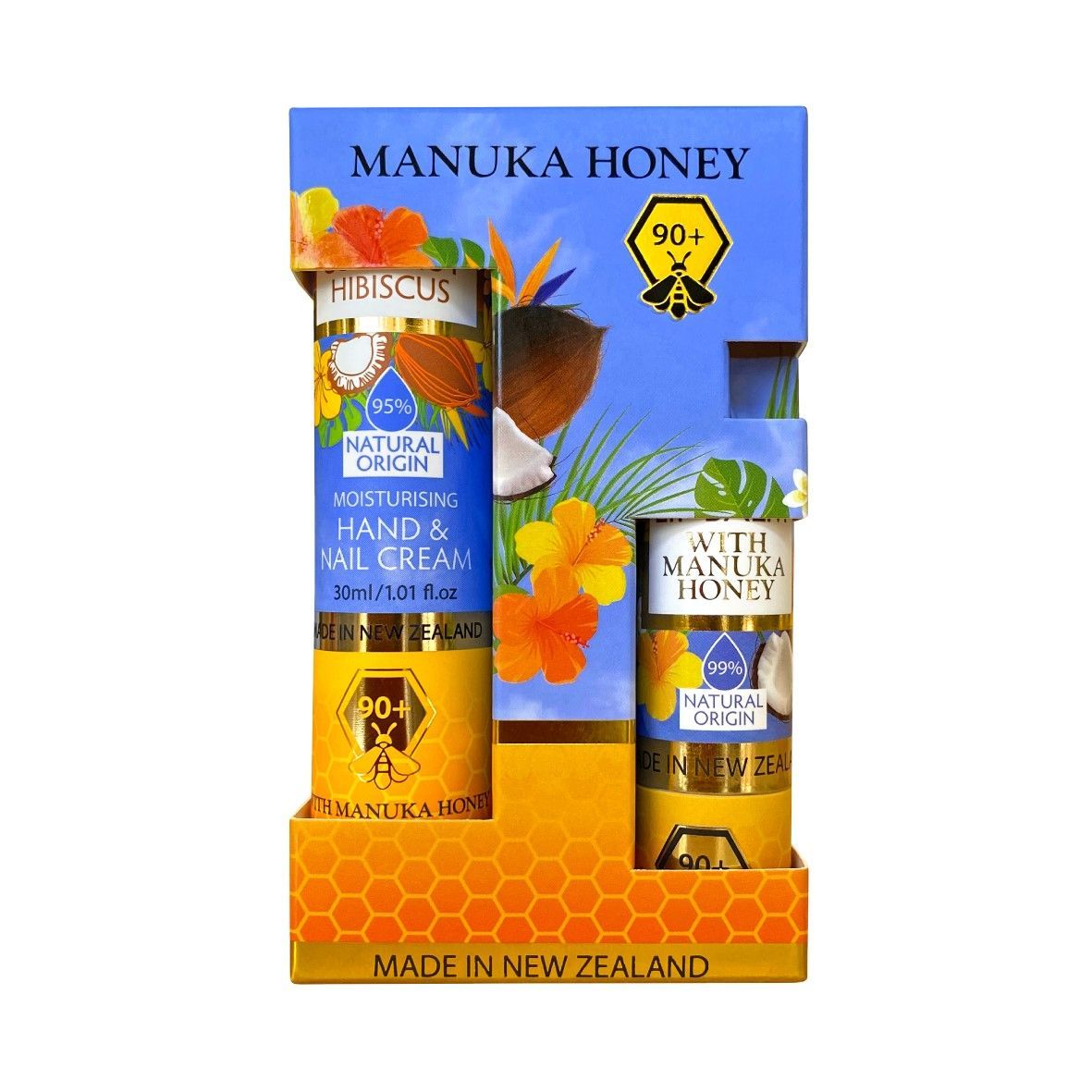 2pk Coconut Hibiscus Hand Cream & Lip Balm