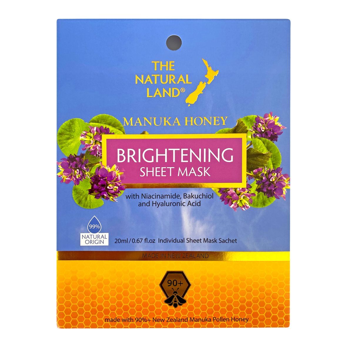 Manuka Honey Brightening Sheet Mask 20ml Manuka Honey Brightening Sheet Mask 20ml