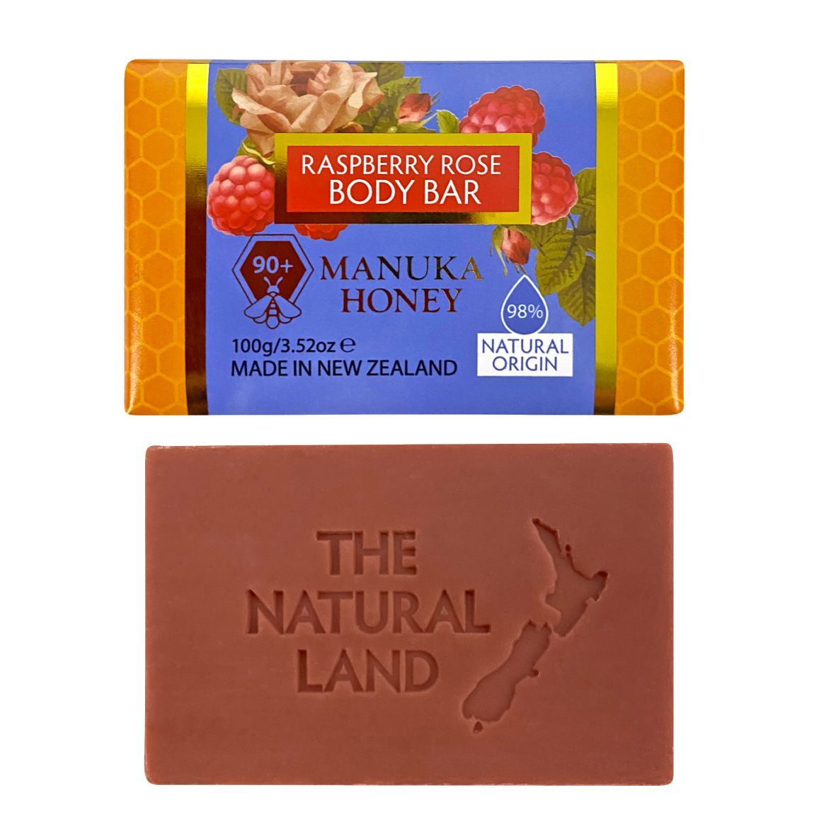 Manuka Honey with Raspberry and Rose Body Bar 100g