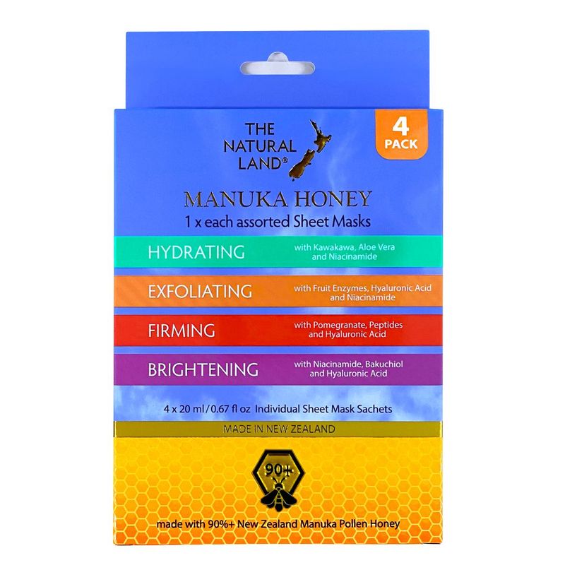 4pk Manuka Honey asst Sheet Mask 20ml x 4