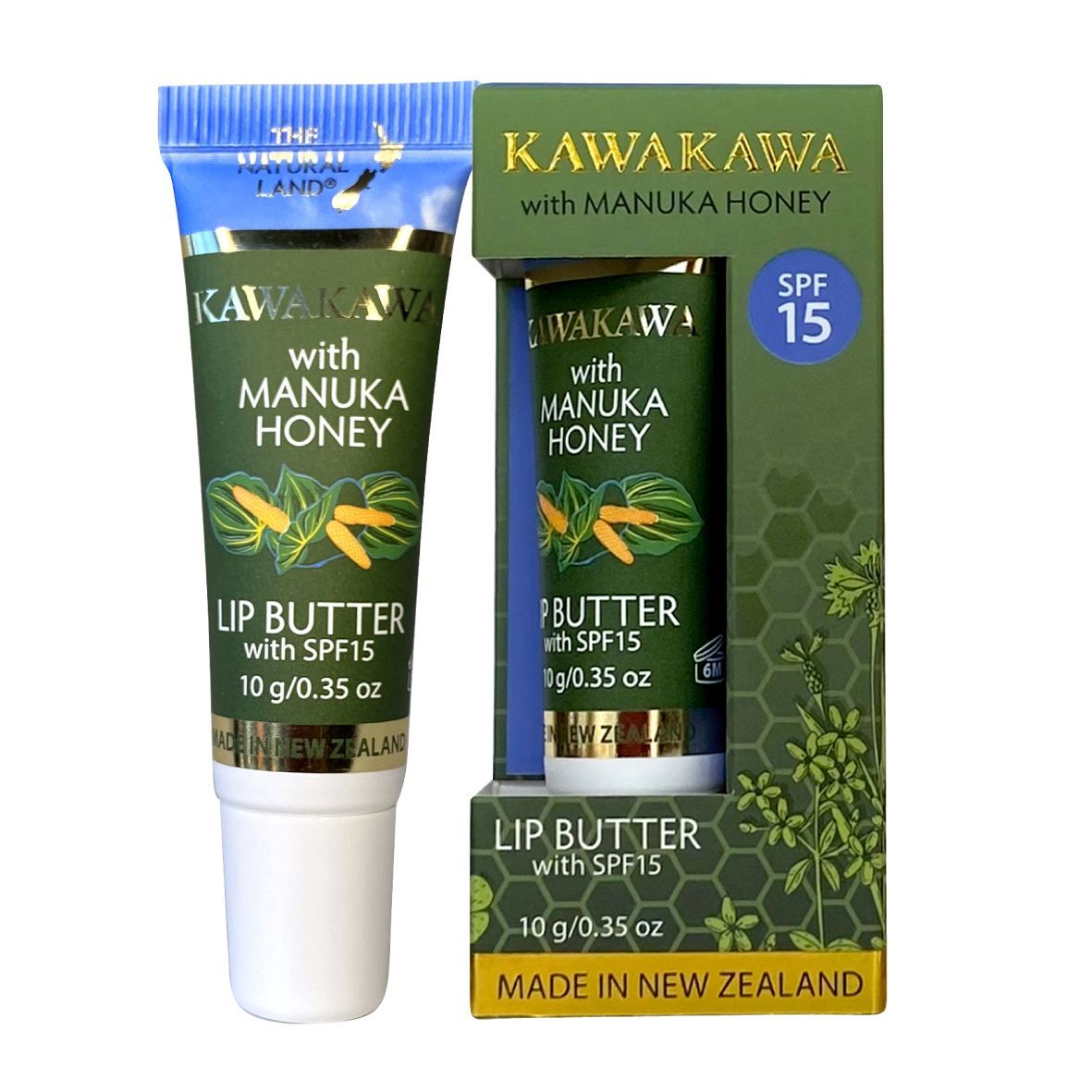 Kawakawa with Manuka Honey Lip Butter SPF15 / 10g Kawakawa with Manuka Honey Lip Butter SPF15 / 10g