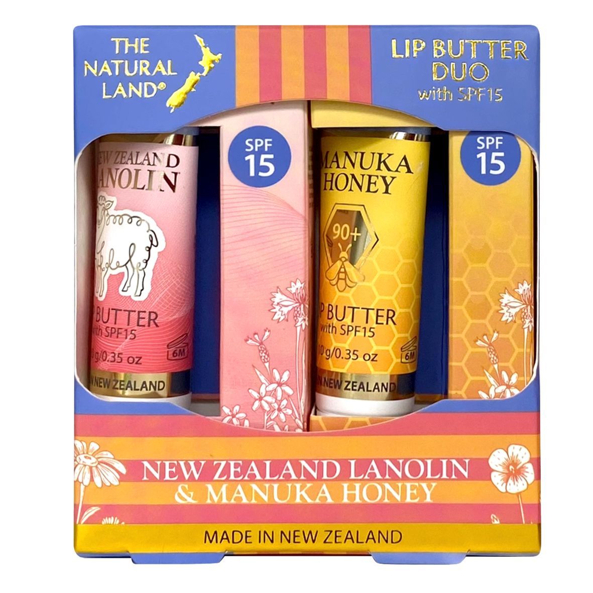Lip Butter Duo (Lanolin, Manuka) SPF15 / 10g x 2 Lip Butter Duo (Lanolin, Manuka) SPF15 / 10g x 2