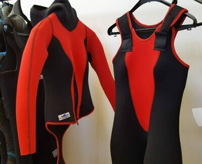 two piece wetsuit 5 mm made to measure only