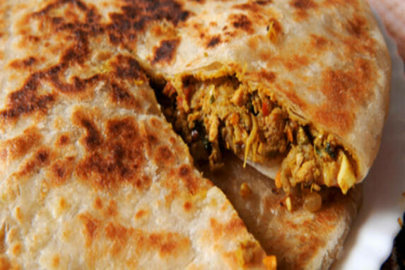 CHICKEN MASALA PAROTA