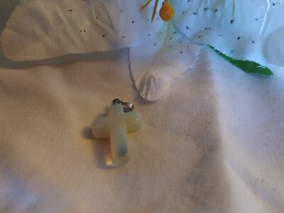 Rainbow Aura Cross Pendant