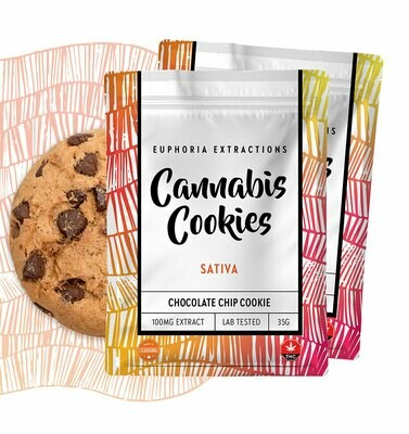 Euphoria Extractions Shatter Chocolate Chip Cookie - 100MG THC